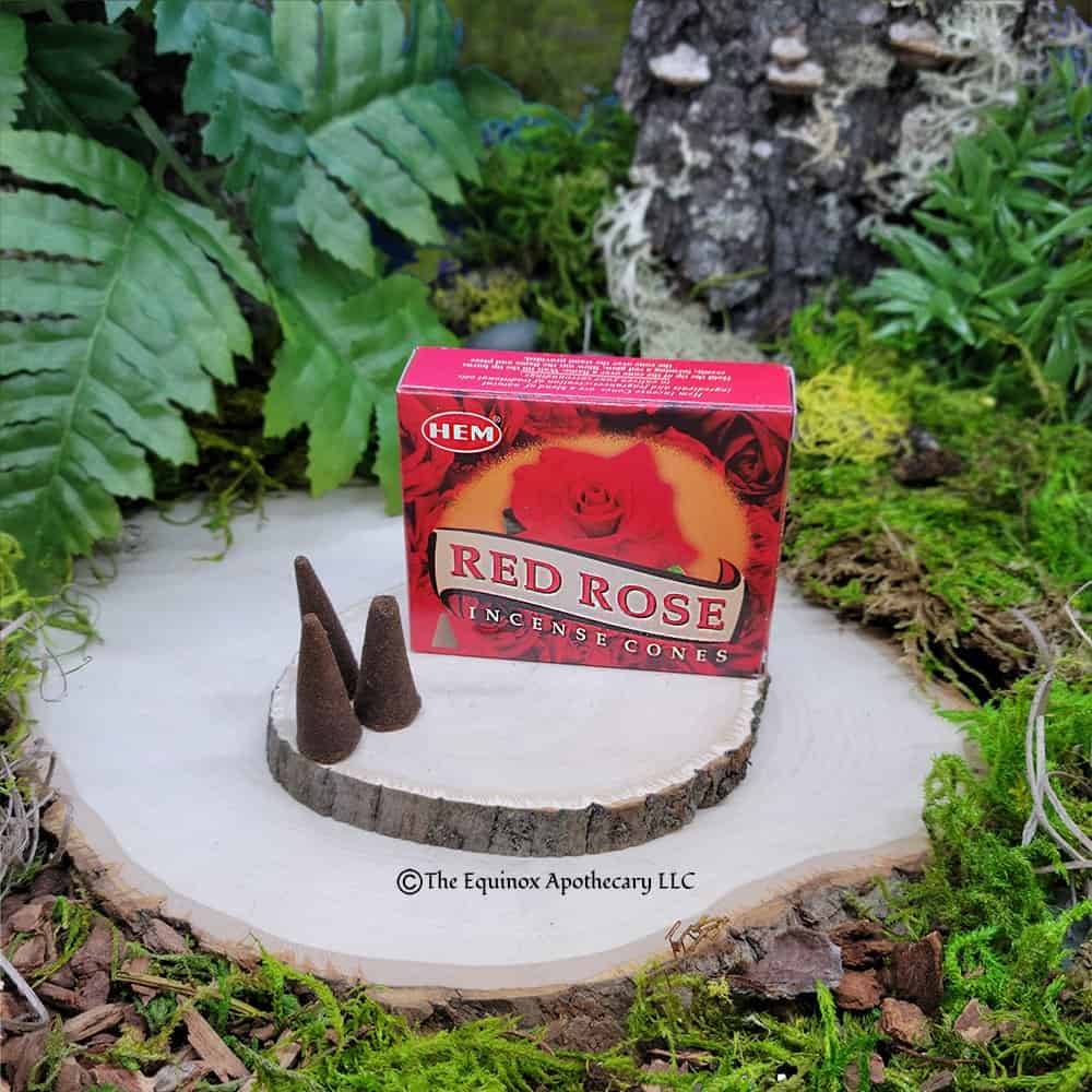 Incense Cones, Red Rose