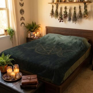Blanket - Triple Moon - Woodland Serenity