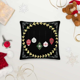 Premium Pillow - Ornaments - Yule Collection - 18×18