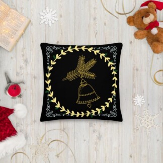 Premium Pillow - Yule Bell - Yule Collection - 18×18