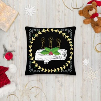 Premium Pillow - Yule Log - Yule Collection - 18×18