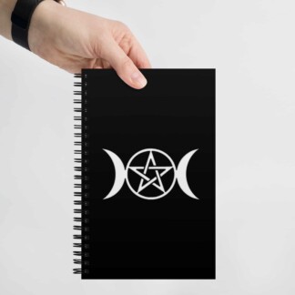 Triple Moon Spiral notebook