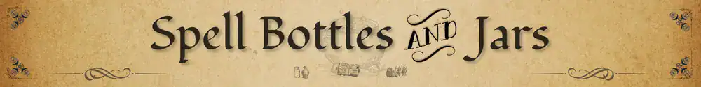 Magic containers charged with potential from a special combination of pure, natural components that when combined with your intention slowly releases the desired spell effect. Spell Bottles and Jars