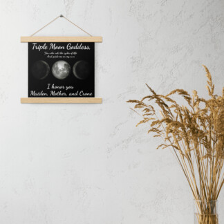 Hanging Poster - Triple Moon Goddess Blessing