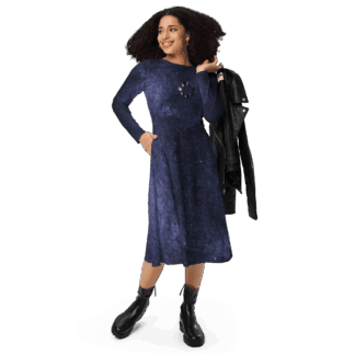 satin midi dress with slit Satin Square-Neck Midi Dress with Side Slit – Eclipse