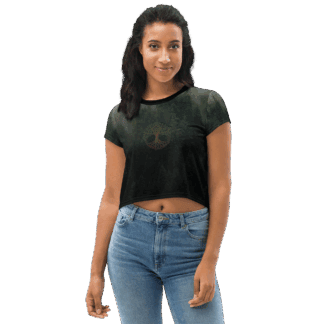 Crop Tee - Tree of Life - Woodland Serenity
