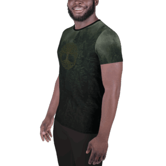 Men's Athletic T-shirt - Tree of Life - Woodland Serenity