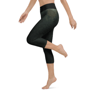 Yoga Capri Leggings - Pentagram - Woodland Serenity