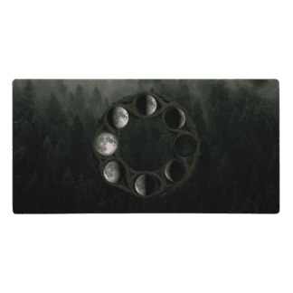 Digital Ritual Surface - Moon Phases - Woodland Serenity