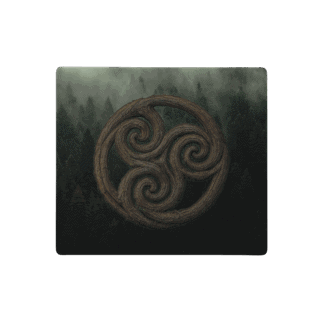 Digital Ritual Surface - Triskelion - Woodland Serenity