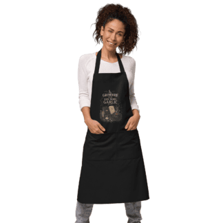 Grimoire Said ADD MORE GARLIC - Kitchen Witch Apron