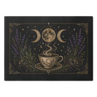 Triple Moon Tea Ritual - Elegant Version - Glass Cutting Board