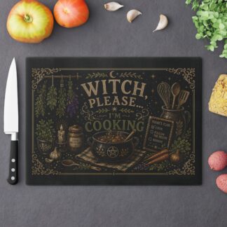 Witch Please... I'm Cooking - Glass Cutting Board